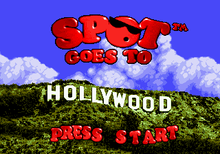 Spot Goes to Hollywood (Europe) Title Screen